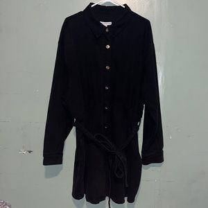 Black Long Sleeve Button Up Dress from Macy’s brand AND NOW THIS size 2X